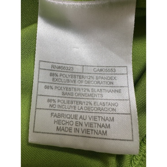 Nike Golf Fit Dry Woman Sleeveless Polo Tank Top Athletic Medium Green 1/4 zip - Picture 9 of 10